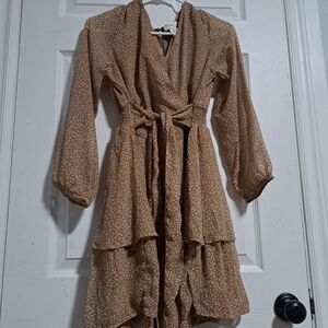 Long Sleeve Dress with waist tie